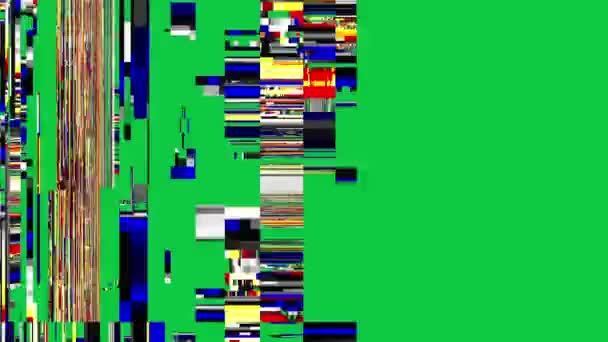 Fond animé psychédélique sur fond vert. Transformer des formes incurvées abstraites. Enregistrement en boucle .