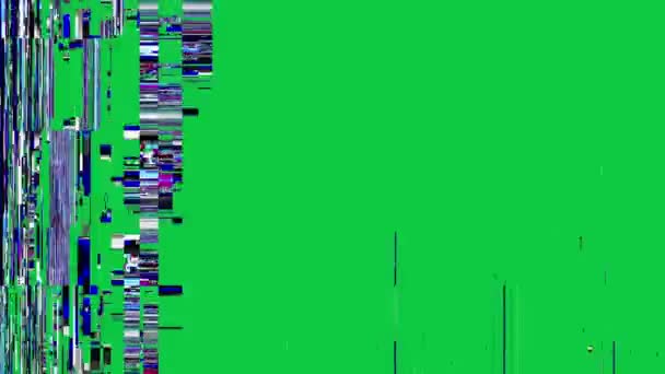 Psychedelické Animované Pozadí Zelené Pozadí Obrazovky Transformace Abstraktních Zakřivených Tvarů — Stock video
