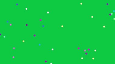 Yeşil ekran arkaplanındaki benekler.