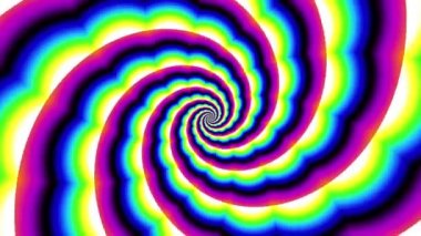 Devamlı dönen fütüristik spiral. Kusursuz döngü görüntüsü. Soyut sarmal.