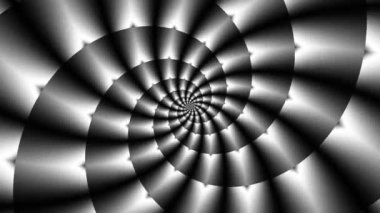 Devamlı dönen fütüristik spiral. Kusursuz döngü görüntüsü. Soyut sarmal.