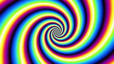 Devamlı dönen fütüristik spiral. Kusursuz döngü görüntüsü. Soyut sarmal.