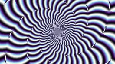Devamlı dönen fütüristik spiral. Kusursuz döngü görüntüsü. Soyut sarmal.