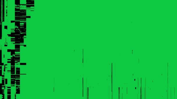 Boucle vidéo d'interférence. Imitation d'une vidéo Datamoshing.