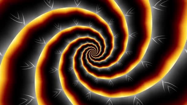 Бесконечная Вращающаяся Футуристическая Спираль Бесшовные Зацикленные Кадры Абстрактная Спираль — стоковое видео