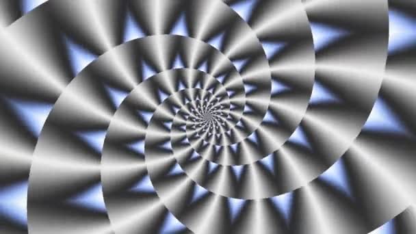 Spirale Futuristica Rotazione Infinita Filmati Loop Senza Soluzione Continuità Elica — Video Stock