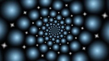 Devamlı dönen fütüristik spiral. Kusursuz döngü görüntüsü. Soyut sarmal.