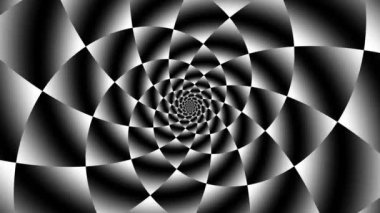 Devamlı dönen fütüristik spiral. Kusursuz döngü görüntüsü. Soyut sarmal.