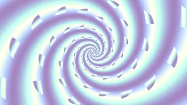 永无休止的旋转未来主义螺旋体 无缝线镜头 摘要螺旋线 — 图库视频影像
