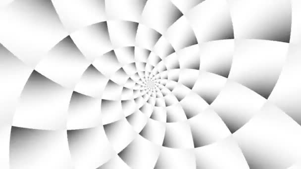 Endlose Spinnerei Futuristische Spirale Nahtlose Looping Aufnahmen Abstrakte Helix — Stockvideo