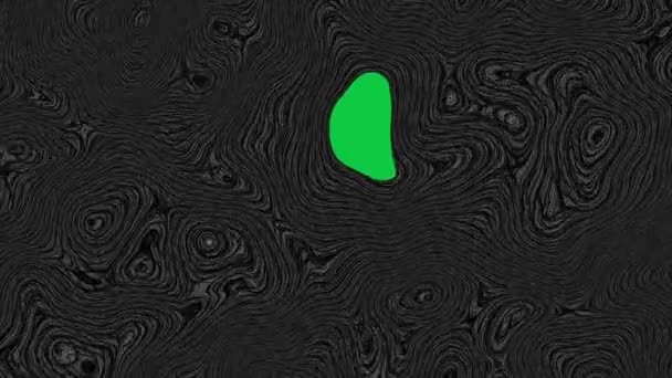 Moving Random Psychedelic Waves Green Screen Background Abstract Wavy Texture — Stock Video