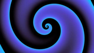 Devamlı dönen fütüristik spiral. Kusursuz döngü görüntüsü. Soyut sarmal.