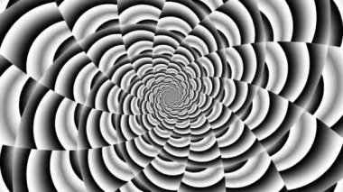 Devamlı dönen fütüristik spiral. Kusursuz döngü görüntüsü. Soyut sarmal.