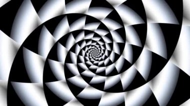 Devamlı dönen fütüristik spiral. Kusursuz döngü görüntüsü. Soyut sarmal.
