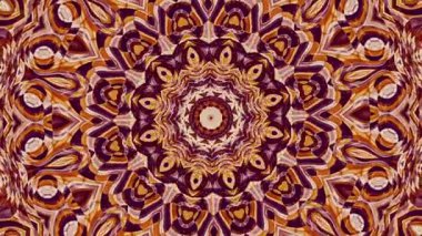 Art Nouvoe tarzında süs vintage mozaik sanat daire dönüştürme. Sorunsuz döngü görüntüleri.