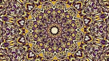 Art Nouvoe tarzında süs vintage mozaik sanat daire dönüştürme. Sorunsuz döngü görüntüleri.