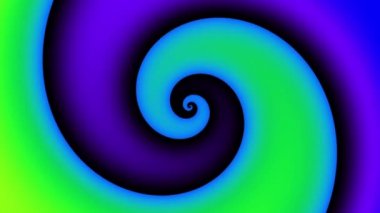 Devamlı dönen fütüristik spiral. Kusursuz döngü görüntüsü. Soyut sarmal.