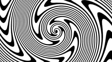 Devamlı dönen fütüristik spiral. Kusursuz döngü görüntüsü. Soyut sarmal.