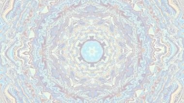 Art Nouvoe tarzında süs vintage mozaik sanat daire dönüştürme. Sorunsuz döngü görüntüleri.