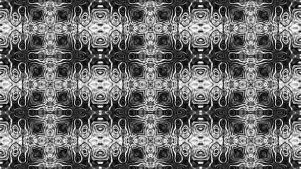 Symmetric Abstract Psychedelic Pattern Abstract Footage Psychedelic Hippy Style Loop — Stock Video