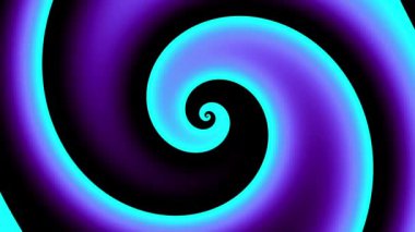 Devamlı dönen fütüristik spiral. Kusursuz döngü görüntüsü. Soyut sarmal.