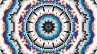 Dönen soyut sihirli daire. Ezoterik kozmik mandala. Döngü görüntüleri.