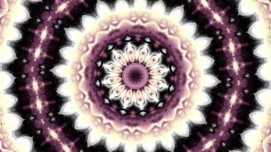 Dönen soyut sihirli daire. Ezoterik kozmik mandala. Döngü görüntüleri.