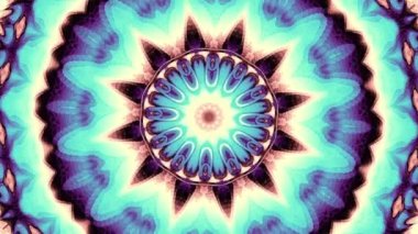 Dönen soyut sihirli daire. Ezoterik kozmik mandala. Döngü görüntüleri.