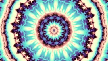 Dönen soyut sihirli daire. Ezoterik kozmik mandala. Döngü görüntüleri.
