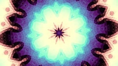 Dönen soyut sihirli daire. Ezoterik kozmik mandala. Döngü görüntüleri.
