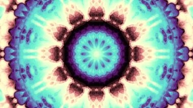Dönen soyut sihirli daire. Ezoterik kozmik mandala. Döngü görüntüleri.