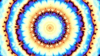 Dönen soyut sihirli daire. Ezoterik kozmik mandala. Döngü görüntüleri.