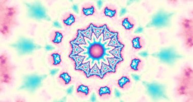 Dönen soyut sihirli daire. Ezoterik kozmik mandala. Döngü görüntüleri.