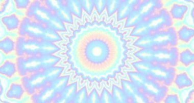 Dönen soyut sihirli daire. Ezoterik kozmik mandala. Döngü görüntüleri.