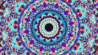 Art Nouvoe tarzında süs vintage mozaik sanat daire dönüştürme. Sorunsuz döngü görüntüleri.