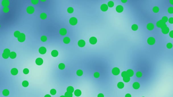 Groen Scherm Polka Dot Vullen Willekeurig Abstracte Achtergrond — Stockvideo