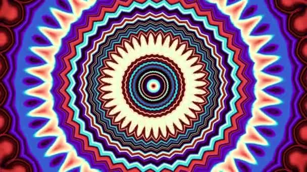 Rotazione Cerchio Magico Astratto Mandala Cosmico Esoterico Filmati Loop — Video Stock