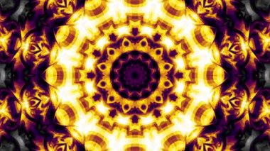 Dönen soyut sihirli daire. Ezoterik kozmik mandala. Döngü görüntüleri.