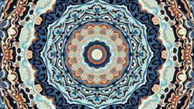 Art Nouvoe tarzında süs vintage mozaik sanat daire dönüştürme. Sorunsuz döngü görüntüleri.