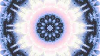 Dönen soyut sihirli daire. Ezoterik kozmik mandala. Döngü görüntüleri.