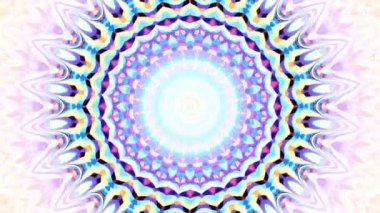 Dönen soyut sihirli daire. Ezoterik kozmik mandala. Döngü görüntüleri.