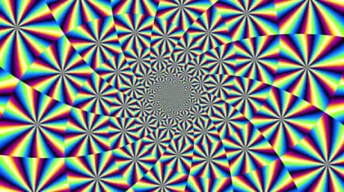 Devamlı dönen fütüristik spiral. Kusursuz döngü görüntüsü. Soyut sarmal.