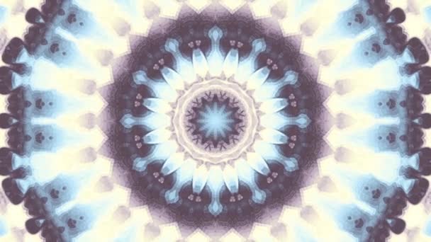 Otáčející Abstraktní Magický Kruh Esoterická Kosmická Mandala Opakování Záběru — Stock video