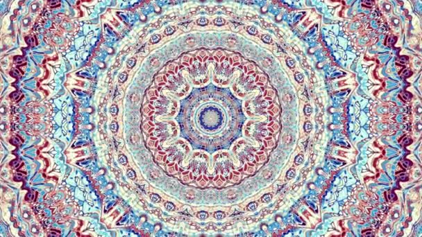 Invârtindu Cercul Magic Abstract Mandala Cosmică Ezoterică Imagini Din Buclă — Videoclip de stoc