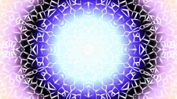 Spinning Abstrakt Magi Cirkel Esoteriska Kosmiska Mandala Looping Footage — Stockvideo
