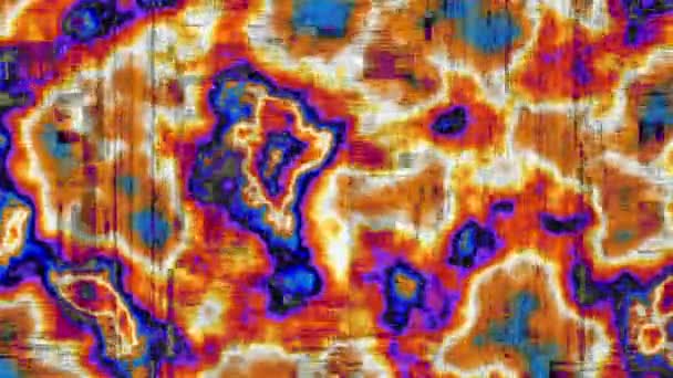 Abstracte Achtergrond Met Grunge Artefacten Codec Nabootsing Van Een Datamoshing — Stockvideo