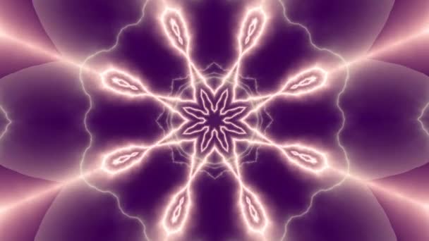 Spinnen Abstracte Magische Cirkel Esoterische Kosmische Mandala Beeldmateriaal Herhalen — Stockvideo