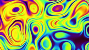 Rastgele dalgalı dokuyu hareket ettiriyorum. Psychedelic animasyonlu arka plan. Döngü görüntüleri.