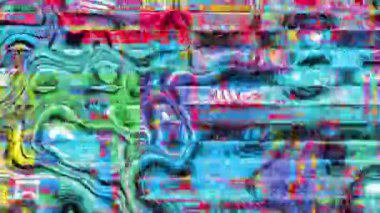 Grunge eserler codec ile soyut arka plan. Datamoshing videosunun taklidi.