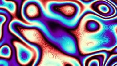 Rastgele dalgalı dokuyu hareket ettiriyorum. Psychedelic animasyonlu arka plan. Döngü görüntüleri.